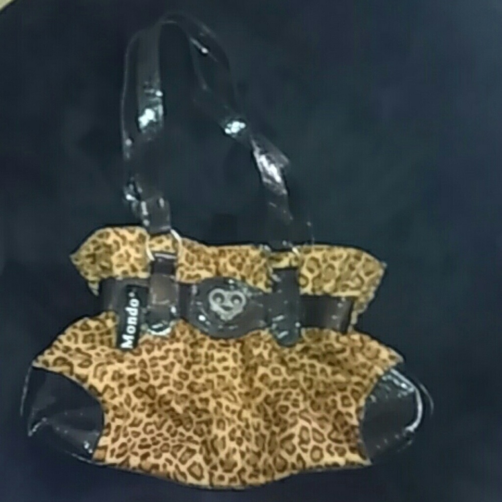 ❄NWT Suede Leopard Handbag